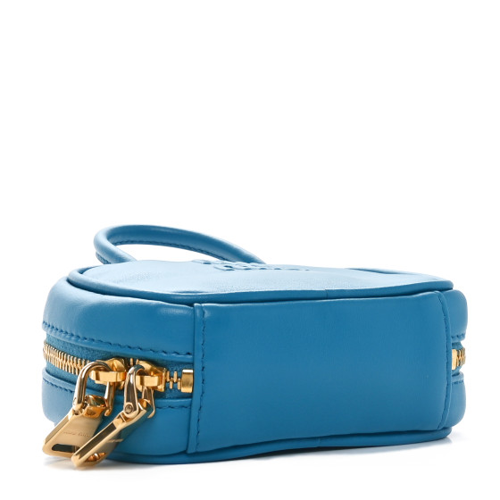 MIU MIU Calfskin Micro Beau Bag Voyage Blue 1661271