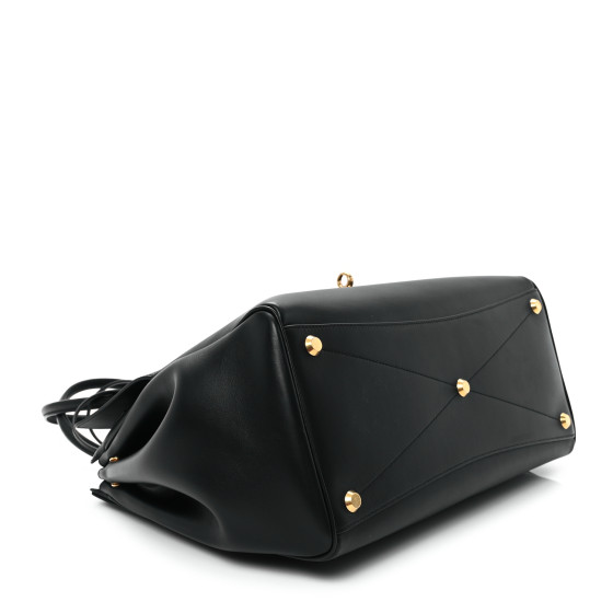 【関税&送料込】Balenciaga Balenciaga Smooth Black Calfskin BALENCIAGA Smooth Calfskin Medium Bel Air Shoulder Bag Black