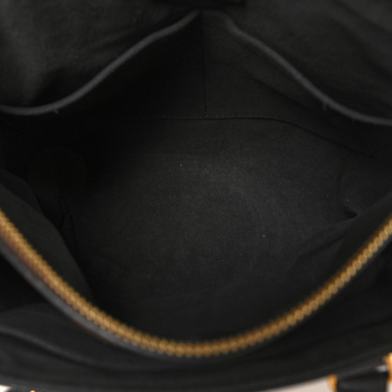 LOUIS VUITTON Monogram Flower Zipped Tote PM Black 1657404