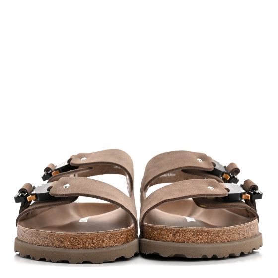 サンダル DIOR BY BIRKENSTOCK MILANO SANDAL Gray Felted Wool Dior By Birkenstock Milano Sandal Grey Felt Wool Slingback
