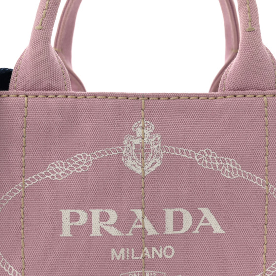 PRADA Canapa Small Logo Tote Alabastro White 1650710