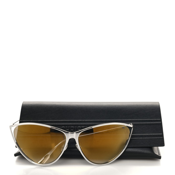 CHRISTIAN DIOR Metal Dior New Motard Sunglasses Silver