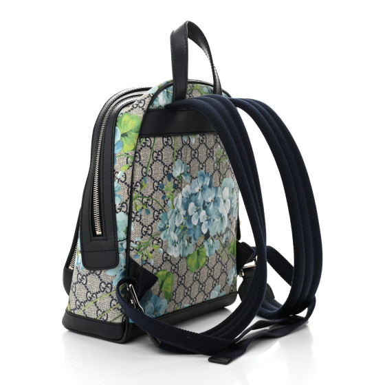 ★ACOC★ Blooming BackpackDeep Blue 5008427513 GUCCI GG Supreme Monogram Blooms Small Day Backpack Blue