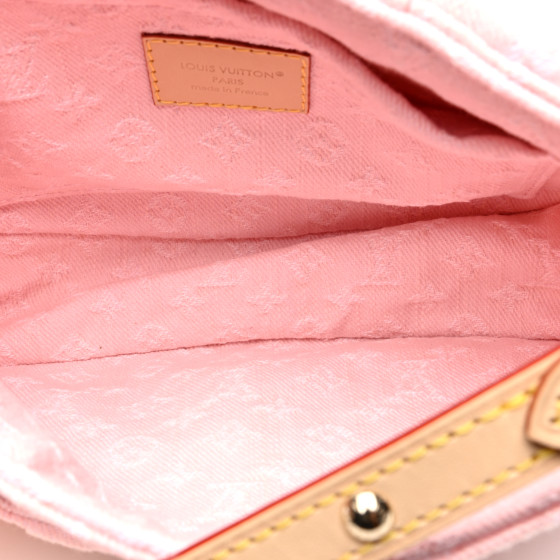 LOUIS VUITTON Monogram Denim Sunset Washed Pink 1654448