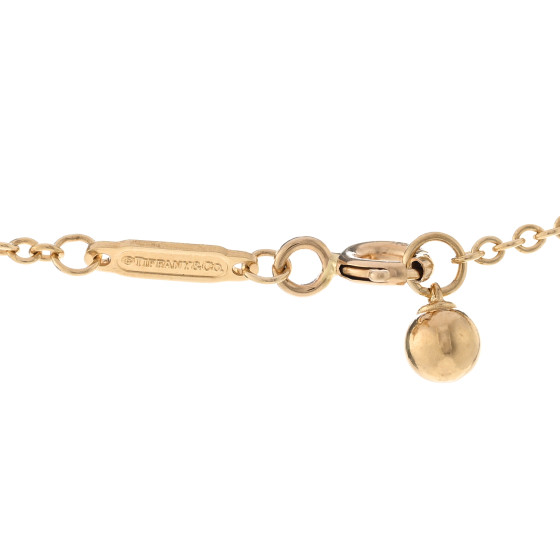 TIFFANY 18K Yellow Gold 19mm HardWear Ball Pendant Necklace