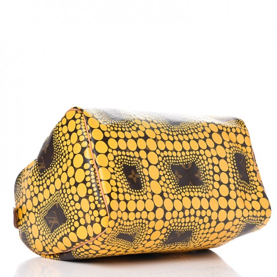 LOUIS VUITTON Monogram Kusama Town Speedy 30 Yellow 320402