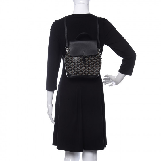 GOYARD Goyardine Calfskin Mini Alpin Backpack Black 766493