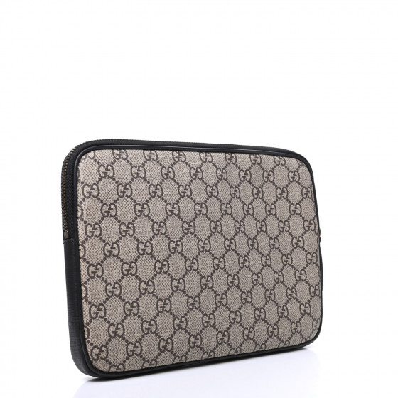 GUCCI GG Supreme Monogram Angry Cat Zip Tablet Case 762422
