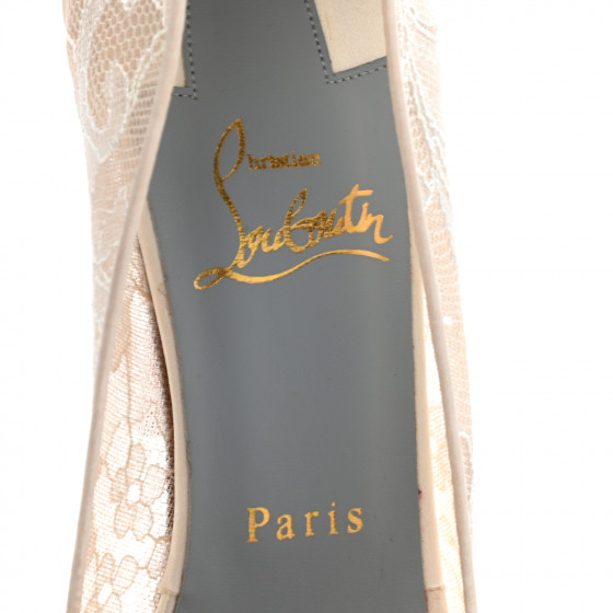 Christian Louboutin Very Lace 120mm 希少 New Very Prive - 120 mm Platform pumps - Patent calf leather