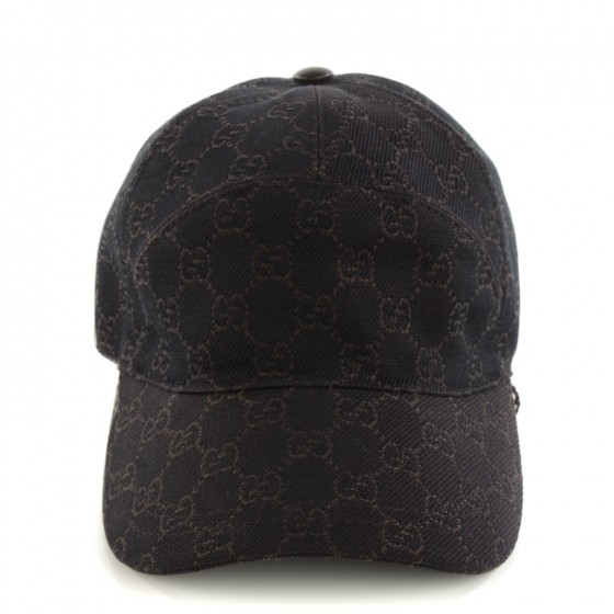 GUCCI キャップ　モノグラム　ブラック GUCCI Monogram Web Baseball Hat M Black 126326 | FASHIONPHILE