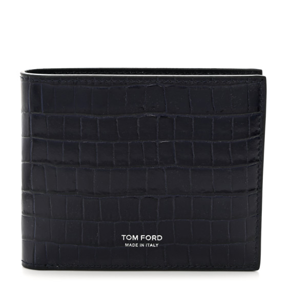 TOM FORD Glossy Calfskin Crocodile Embossed T Line Classic
