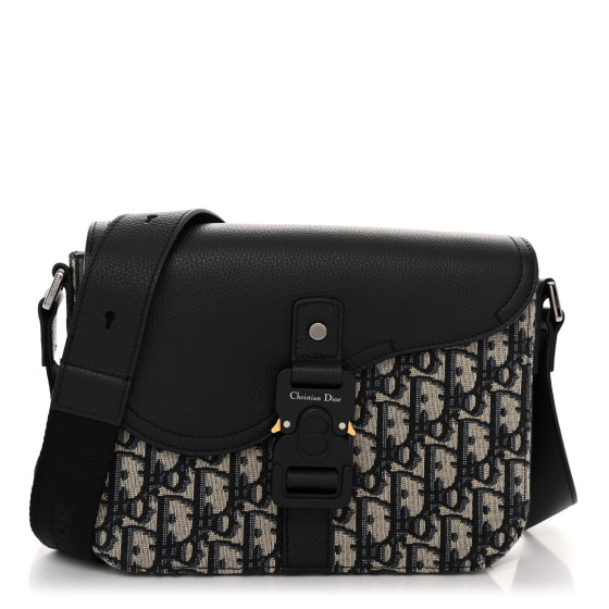 ショルダーバッグ DIOR Saddle Messenger Bag Saddle Messenger Bag Black Dior Oblique Jacquard and Black
