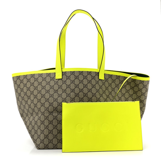 バッグ・カバンその他 GUCCI Totissima leather shopping bag SUNDIAL/BEIGE EBONY Gucci Beige/Ebony Diamante Canvas/Embossed Leather Catherine