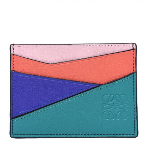 【関税&送料込】Loewe Multicolor Leather Puzzle Card Holder Puzzle leather cardholder in multicoloured - Loewe | Mytheresa