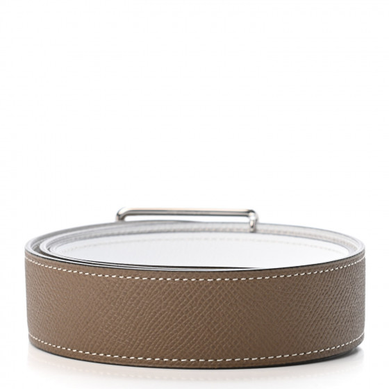 HERMES ベルト 75 Hermes Size 75 Reversible Leather Gamma Belt Swift/Epsom