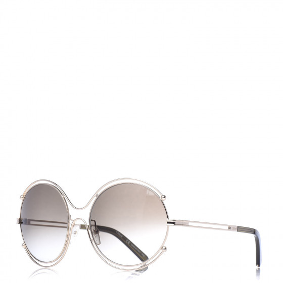 Chloe CE122S Sunglasses クロエ　サングラス Chloé // Gold CE122S Round Sunglasses – VSP Consignment