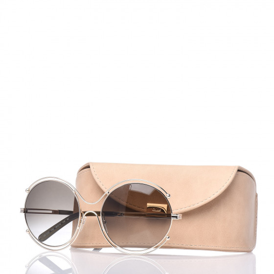 Chloe CE122S Sunglasses クロエ　サングラス CHLOE Isidora Oversized Round Sunglasses CE122S Gold 456748