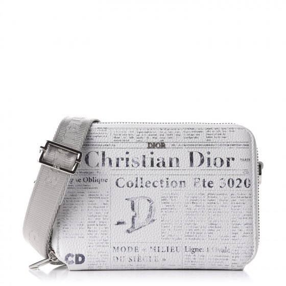 【レア】ディオール クラッチバッグ ニュースペーパー Daniel Arsham CHRISTIAN DIOR X DANIEL ARSHAM Grained Calfskin Newspaper