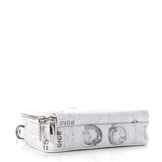 【レア】ディオール クラッチバッグ ニュースペーパー Daniel Arsham CHRISTIAN DIOR X DANIEL ARSHAM Grained Calfskin Newspaper