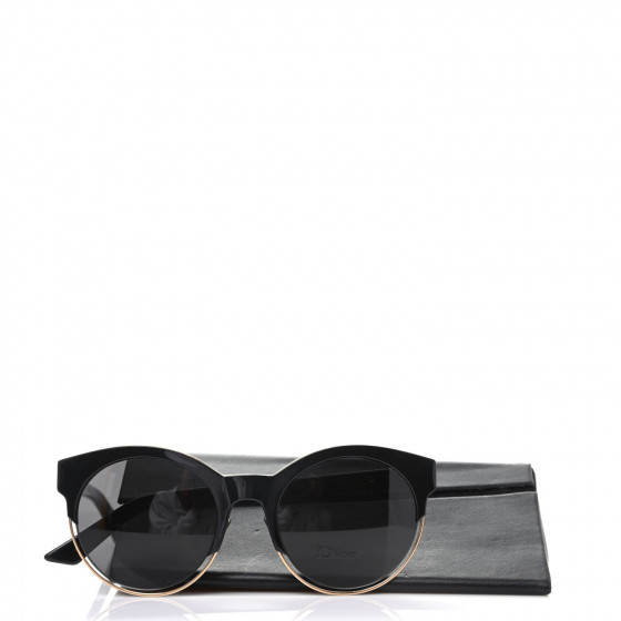 Christian Dior Dior sideral 1 cateye　BLK CHRISTIAN DIOR Sideral 1 Sunglasses Black Gold 774618