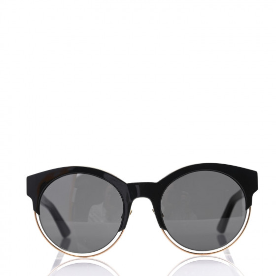 Christian Dior Dior sideral 1 cateye　BLK CHRISTIAN DIOR Sideral 1 Sunglasses Black Gold 774618