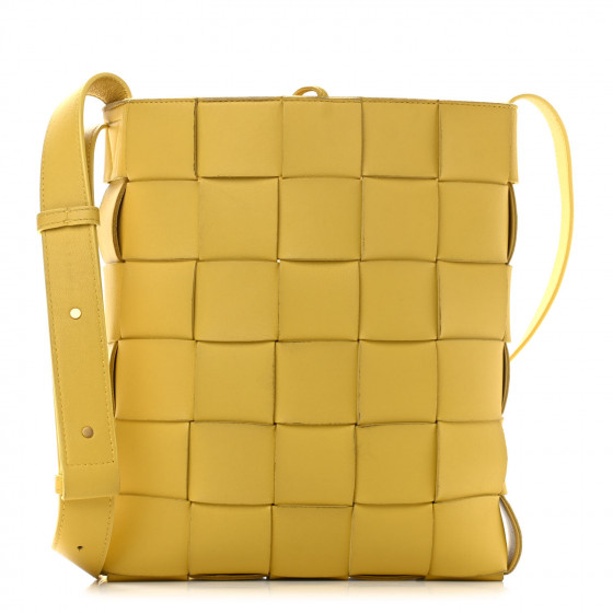 BOTTEGA VENETA Lambskin Maxi Intrecciato Cassette Messenger