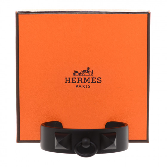 HERMES Aluminium Sunset Medor Bracelet T2 Black 962533