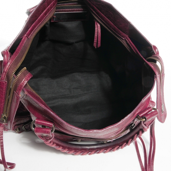 BALENCIAGA Chevre City Bordeaux 69298 | FASHIONPHILE