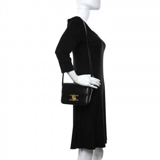 CELINE｜ (TEEN TRIOMPHE BAG IN SHINY CALFSKIN CELINE - Teen Triomphe – The Sale Sisters