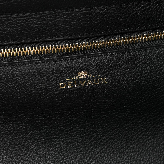 DELVAUX Calfskin So Cool MM Black 955974 | FASHIONPHILE