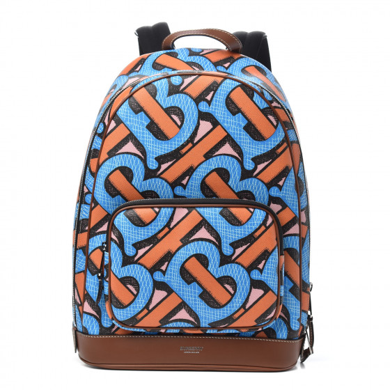 バックパック・リュック Burberry Printed Canvas Backpack AUTHENTIC Burberry Coated Canvas Horseferry Print Black