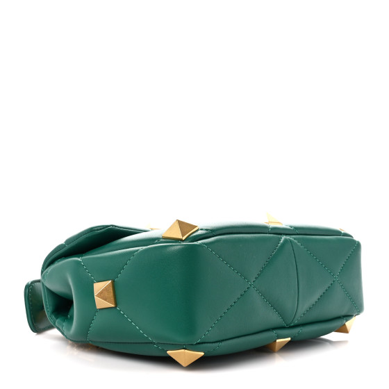 VALENTINO GARAVANI Nappa Medium Roman Stud Shoulder Bag