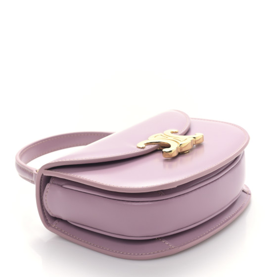CELINE Shiny Calfskin Triomphe Mini Besace Clea Petal