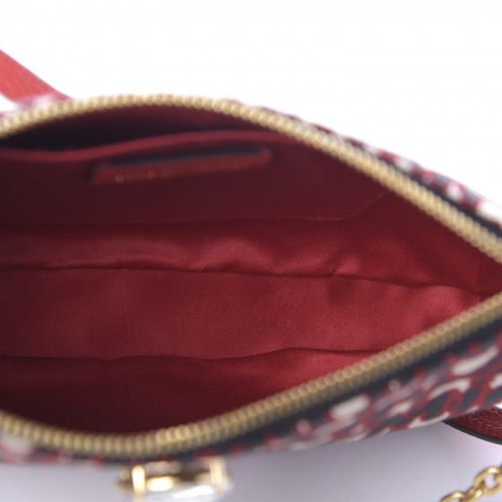 miaou様 MIU MIU Jacquard Madras Logo Crossbody Red 678891 | FASHIONPHILE