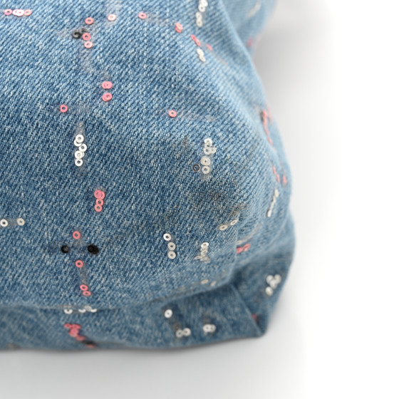シャネル★ CHANEL Sequin Quilted Medium Chanel 19 Flap Light Blue