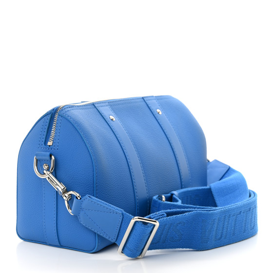 LOUIS VUITTON Grained Calfskin Aerogram City Keepall Bright