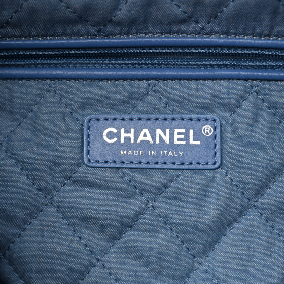 CHANEL Denim Sequin Chanel 22 Blue 1679319 | FASHIONPHILE