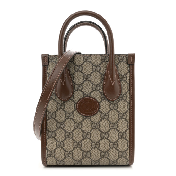 GUCCI GG Supreme Monogram Azalea Calfskin Mini Retro