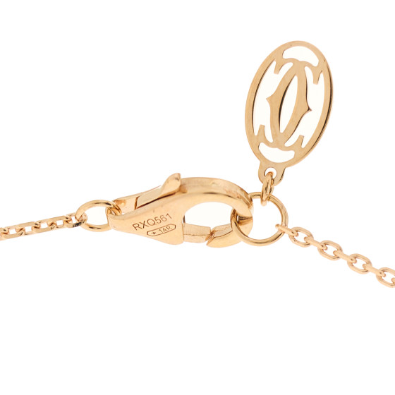 CARTIER 18K Pink Gold Diamond XS D'Amour Pendant Necklace