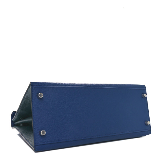 【Vert Veronese&Bleu Saphir × S金具】HERMES Carrouselベルト Hermes Special Order (HSS) Kelly Sellier 28 Bleu Obscur