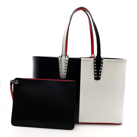 CHRISTIAN LOUBOUTIN Calfskin Empire Spikes Small Bi-Color
