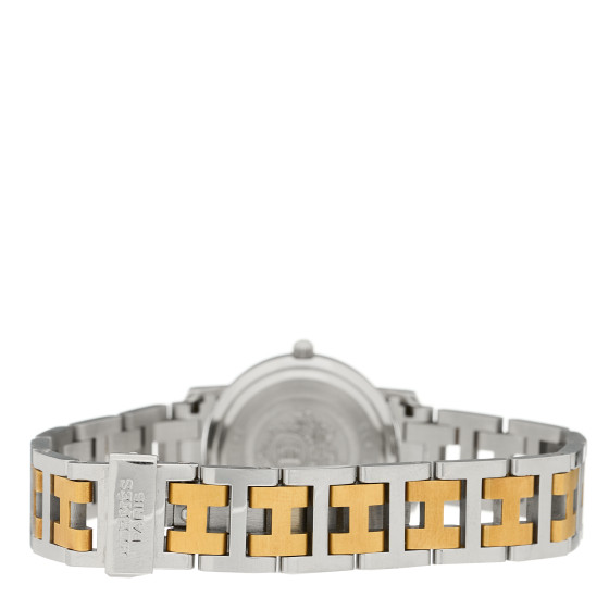 エルメス　カルメン　ゴールド HERMES Stainless Steel 24mm Clipper Quartz Watch Gold
