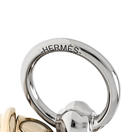 HERMES Palladium Permabrass Charms Grelot Twilly Ring
