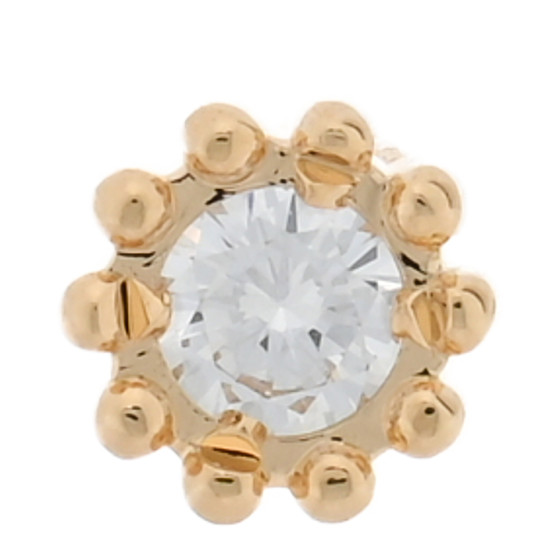 Dior Mimirose シングルピアス CHRISTIAN DIOR 18K Yellow Gold Diamond Mimirose Single