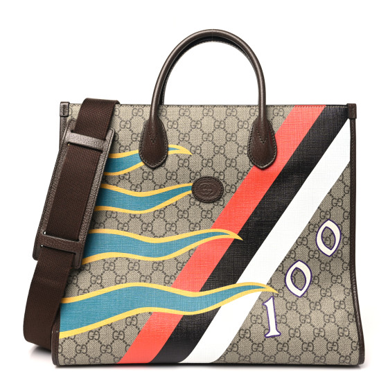 GUCCI GG Supreme Monogram Textured Dollar Calfskin