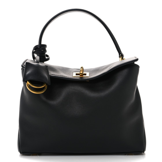 BALENCIAGA Natural Smooth Calfskin Mini Rodeo Top Handle