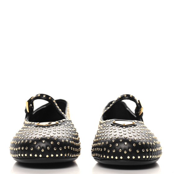 バレエシューズ PRADA BLACK VELVET RHINESTONE BALLERINA WITH LOGO TRIANGLE 0400022139318_BLACK?wid=600&