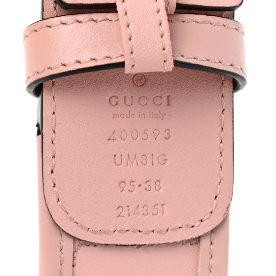 GUCCI Calfskin GG Matelasse Marmont 40mm Belt 95 38 Perfect