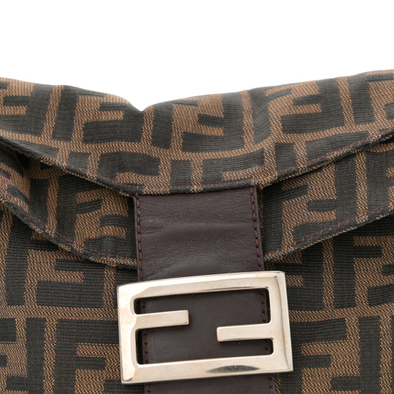 FENDI Zucca Shoulder Bag Brown 1679868 | FASHIONPHILE