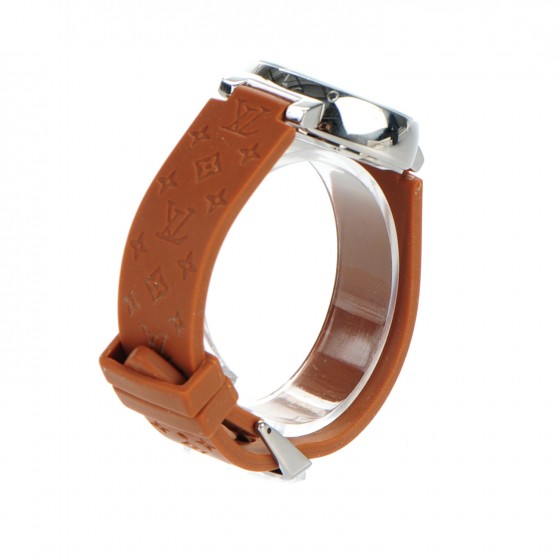 【Saltyビスケット】Louis Vuitton LOUIS VUITTON Stainless Steel Rubber 34mm Tambour Lovely Cup